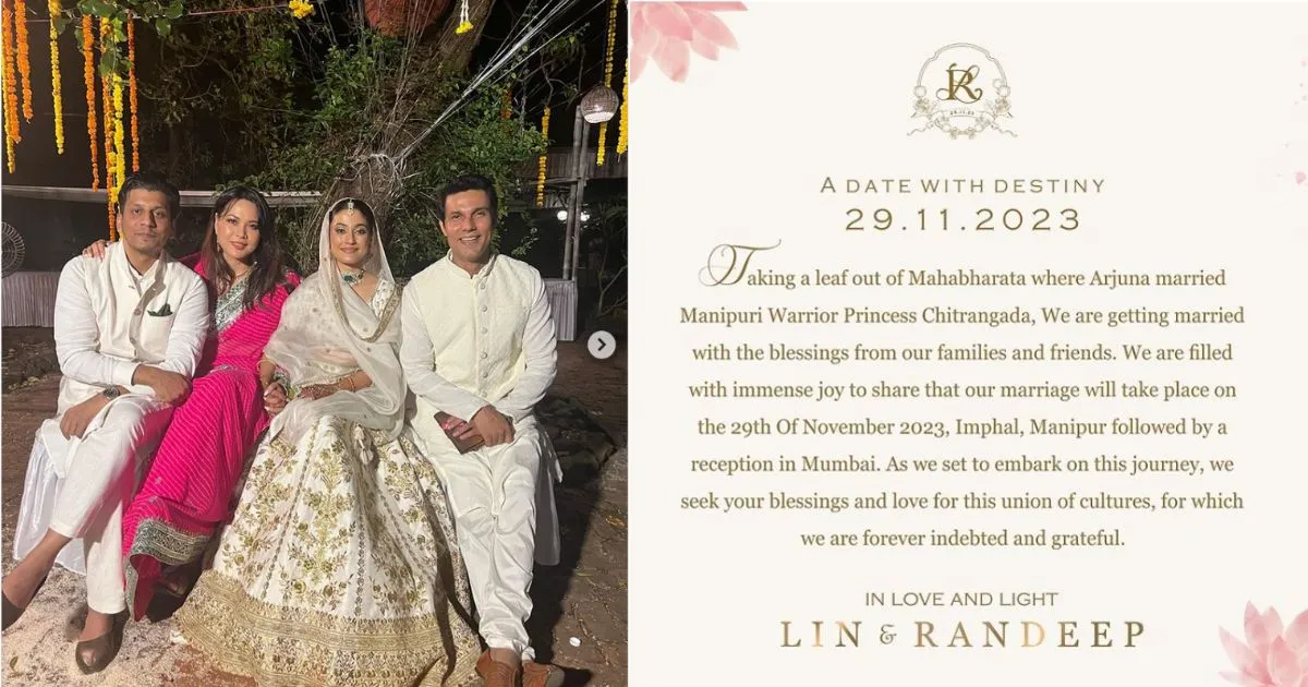 Randeep Hooda announces wedding with Lin Laishram